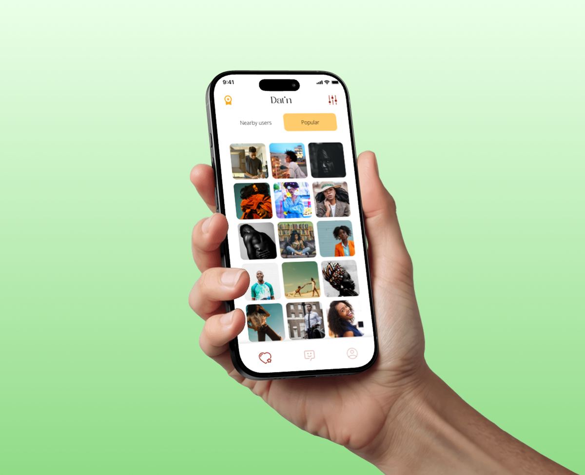 Dat'n in hand on iPhone 16 Pro