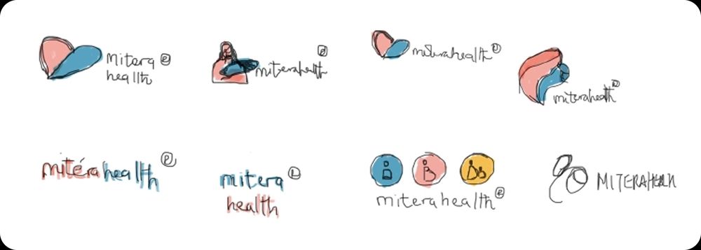 Logo sketches and explorations
