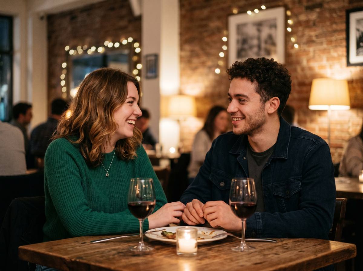 Young couple on a date