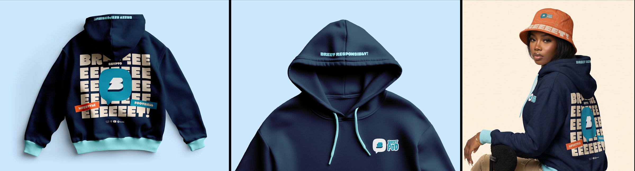 Breet Pod hoodies